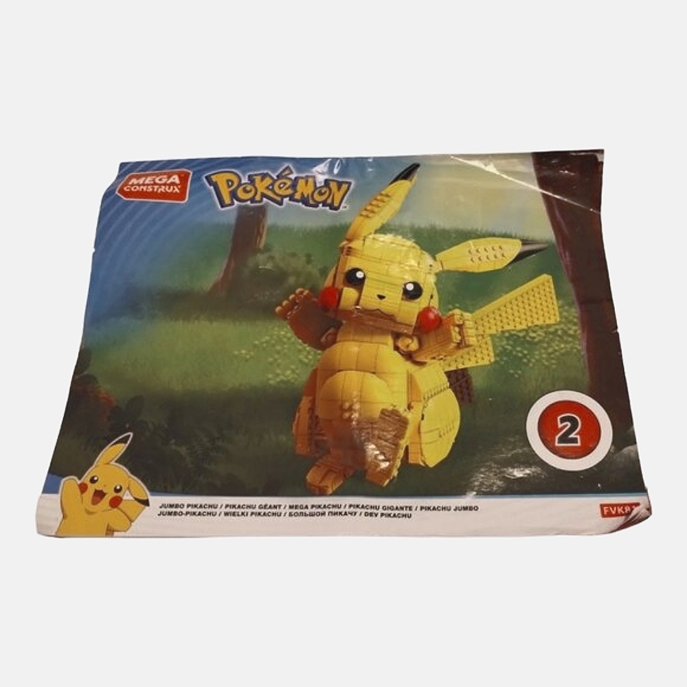 MEGA Construx Pokemon Jumbo Pikachu Building Toy Construction Set Mattel‎
